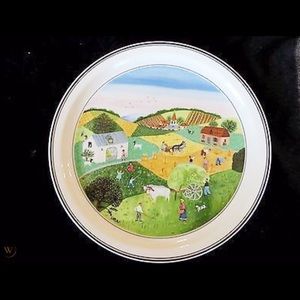 NEW IN BOX VILLEROY & BOCH Naif “Summer”Wall Plate